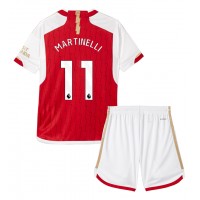 Arsenal Gabriel Martinelli #11 Replika babykläder Hemmaställ Barn 2023-24 Kortärmad (+ korta byxor)